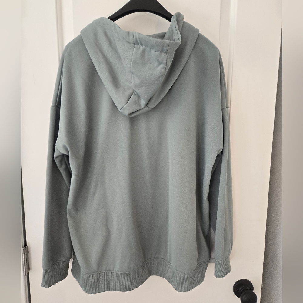 EUC- Mondetta Performance Full Zip Sage Green Hoodie Women's Size XL - Picture 6 of 9